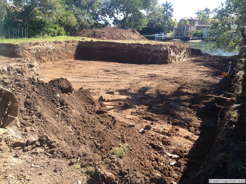 Large house pad excavation