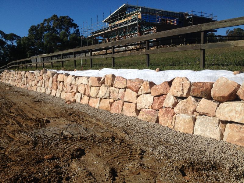Rock walls on the Gold Coast