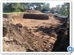 Large house pad excavation